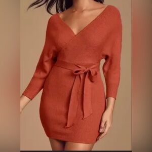 Lulu's Rust Mini Dress